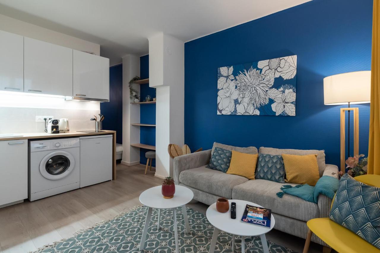 Apartmán Studio Blue Confort , Proche Gare Part Dieu Villeurbanne Exteriér fotografie